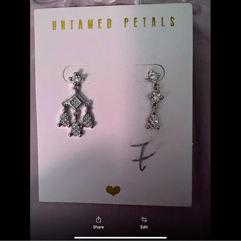 Untamed Petals By Amanda Judge Silver Chandelier Earrings